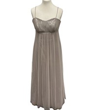 Dessy Collection Silver Sequin