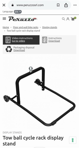 Tow ball cycle rack - , display