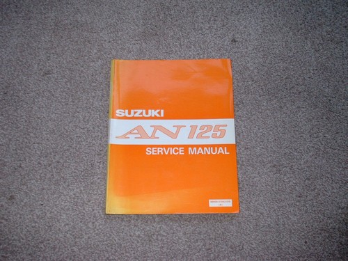 Genuine suzuki an125 workshop - suzuki,