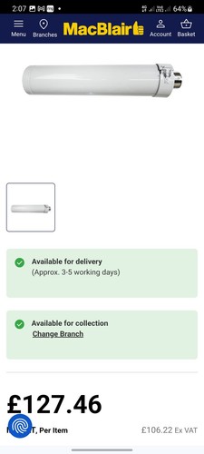 Grant vertical flue extension - grant,