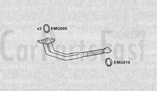 Exhaust front pipe fit - pipe, to
