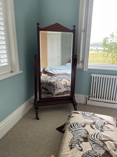 Large antique cheval mirror - large,