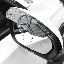 2PCS Universal Car Rear View Mirror Rain Cover Sun Visor Eyebrow Rainwater Guard