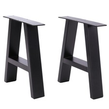 Industrial A Frame Set of 2 Steel Metal Table Legs Dining/Bench/Office/Desk Legs