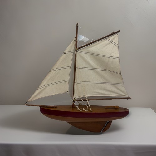 Vintage model pond - vintage, sloop