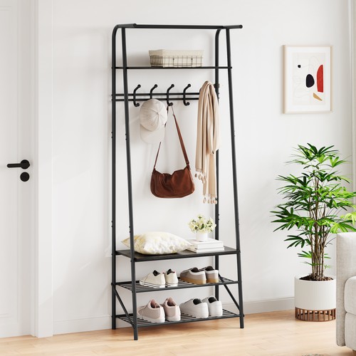 Freestanding hall tree with - freestanding,