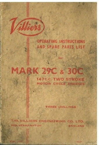 Villiers 29c 30c 147cc - 29c,