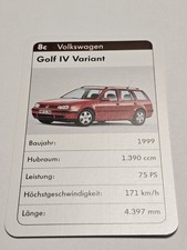 Volkswagen Golf IV Variant - 8c - Single Card - Quartet (4)