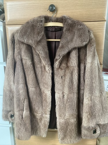 Short mink fur ladies jacket - mink,