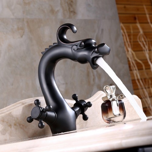 Antique brass bathroom basin - brass,