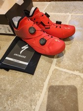 SPECIALIZED S-WORKS ARES CYCLING SHOES RED / MAROON UK 9.5 CARBON