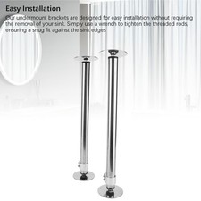 2PCS Undermount Sink Brackets