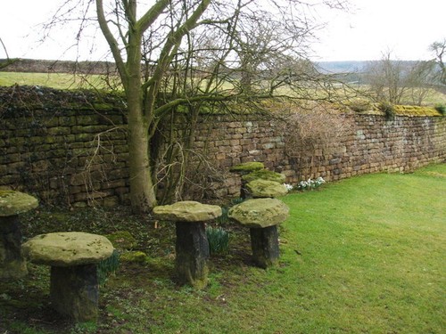 Photo 6x4 staddle stones - stones, and