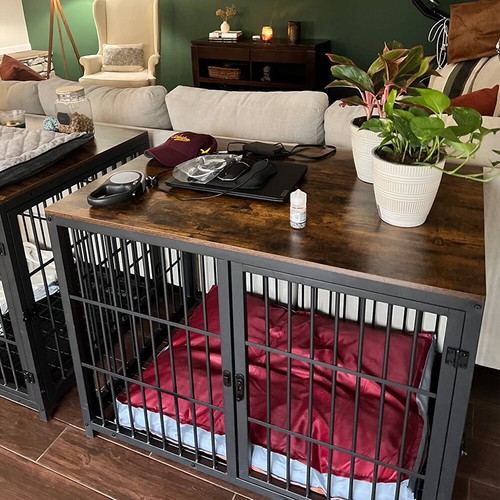 Retro wooden dog - dog, crate