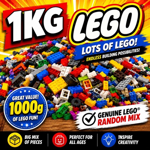 Lego 1kg bag mixed - 1kg, of