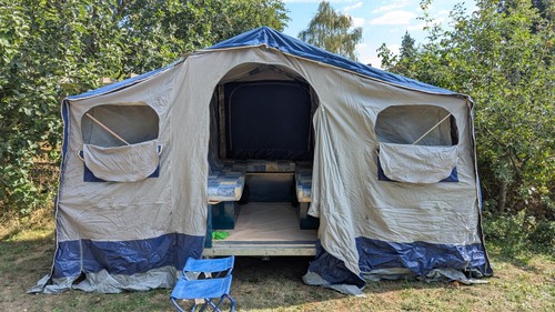 Folding camper trailer tent - trailer,