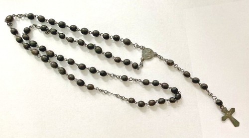 Old vintage black beaded - old,