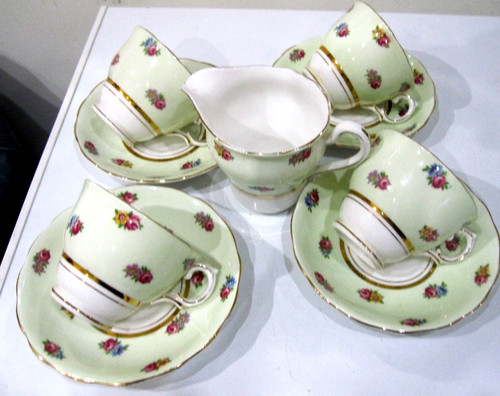 Colclough mint green pink - colclough, green.pink