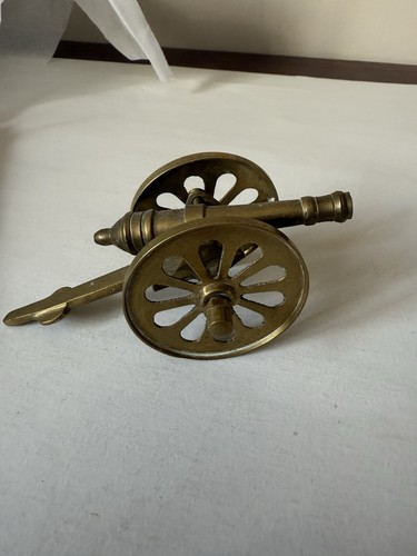 Vintage brass cannon replica - cannon,