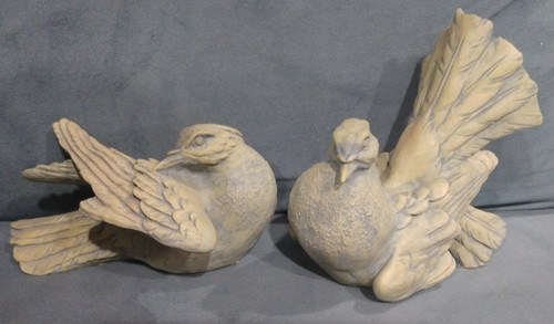 Pair turtle doves resin - of, doves,resin