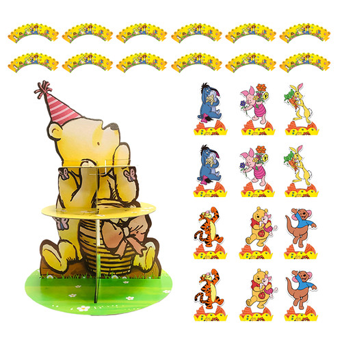 Winnie birthday cake stand - birthday,