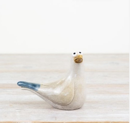 Seagull ornament ceramic - seagull,