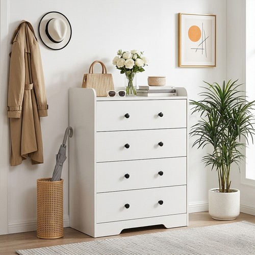 White drawer chest - white,