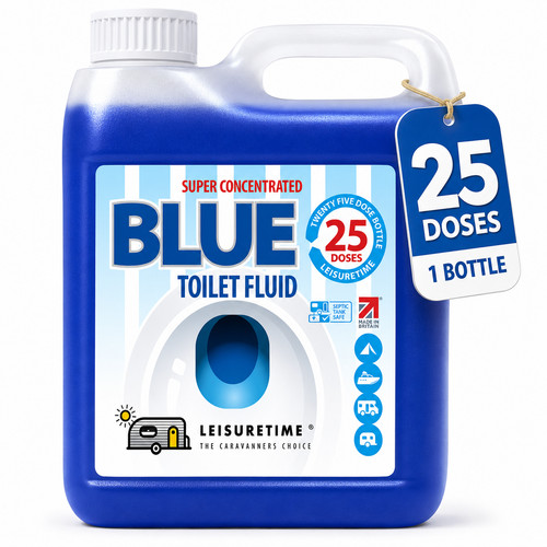 Blue toilet fluid - blue,