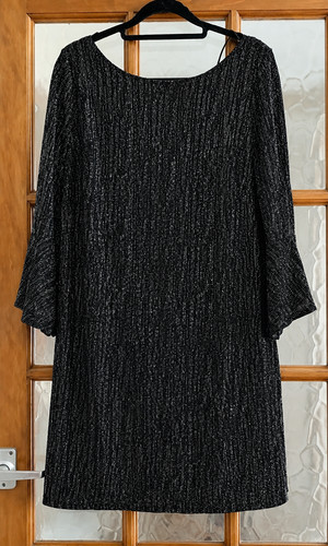 Black silver glitter swing - silver,