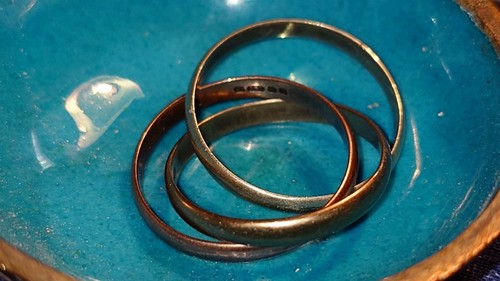 Gold russian wedding ring - gold,