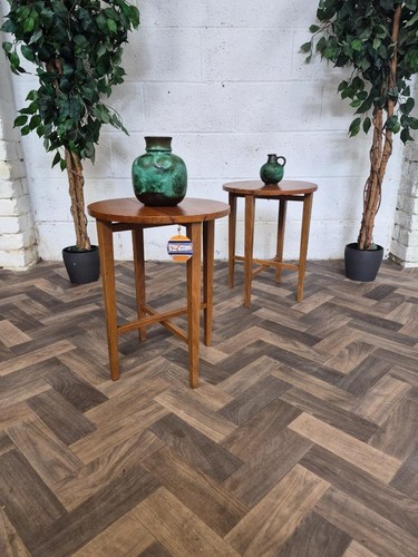 Pair vintage 1960 teak - pair,