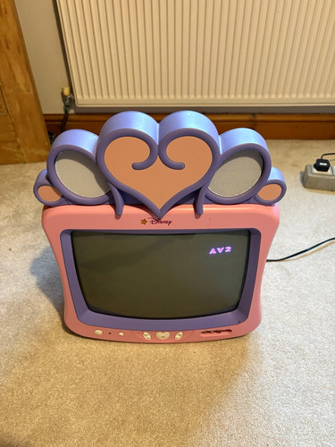 Disney md3723 pink purple crt - disney, pink/purple
