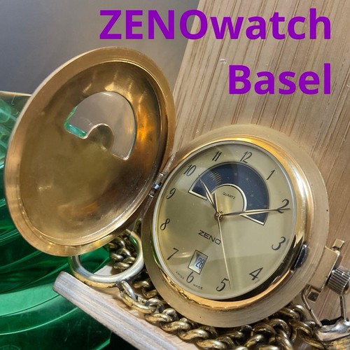 Zeno watch moon - phase, gold