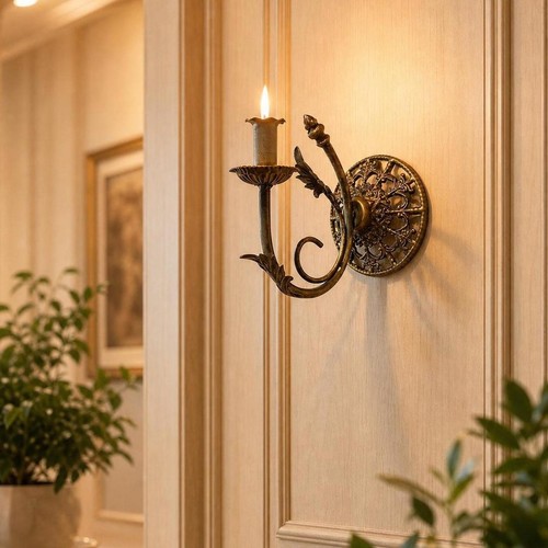 Candlestick holder wall sconce - holder,