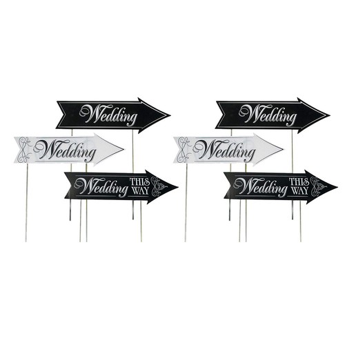 Sets wedding signs yard - 2,