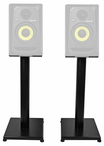 Pair black steel studio - pair, 21”