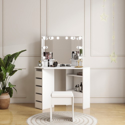 Corner dressing table with - corner,