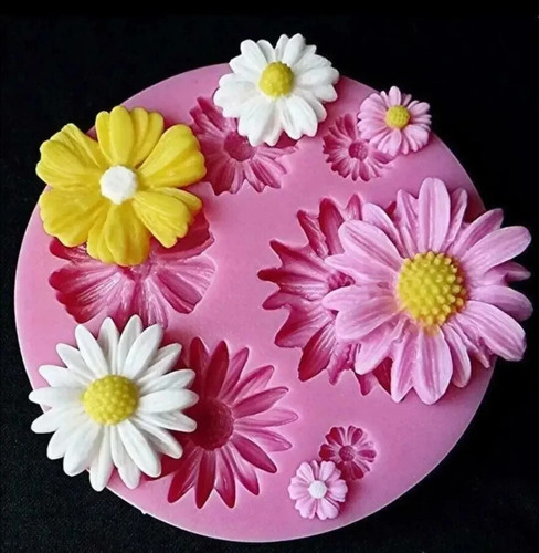 Daisy flowers fondant - daisy, mold