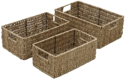 Seagrass storage baskets - seagrass,