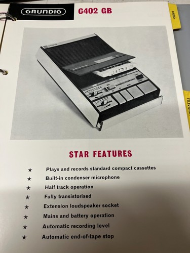 Grundig c402gb tape recorder - grundig,