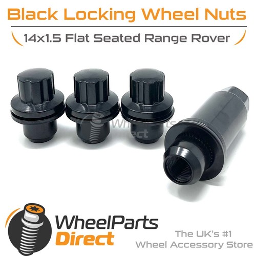 Black 14x1 lock - black, nuts