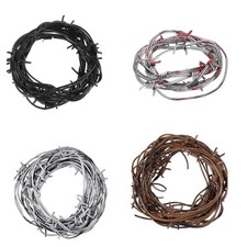 Fake rusted barbed wire - barbed,