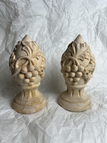 Hand carved wooden grape - hand, vine