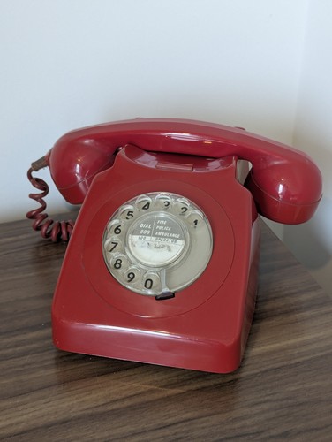 Vintage red gpo 746f rotary - gpo,