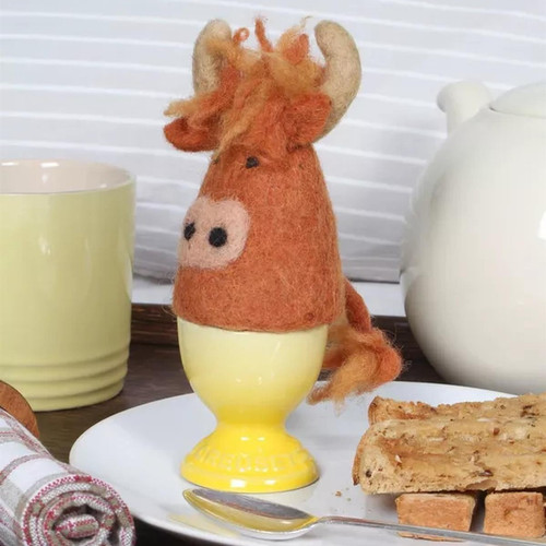 Highland cow fun egg - fun, cosy