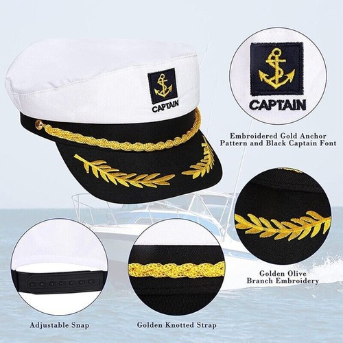Navy captain hat skipper - hat, yacht