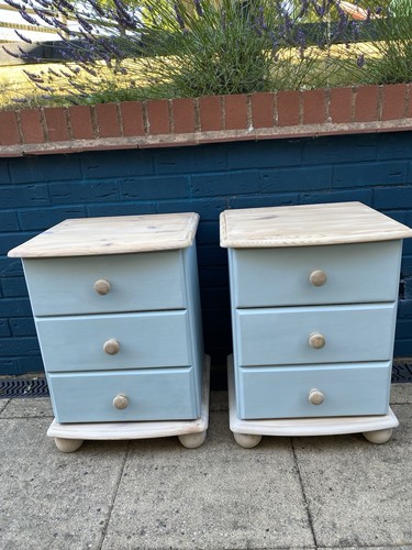 Solid pine bedside - pine,