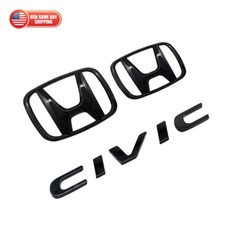 Front Grille Trunk H Car Name Emblem For Honda Civic FC1 2016-2021 Sedan 4-Door