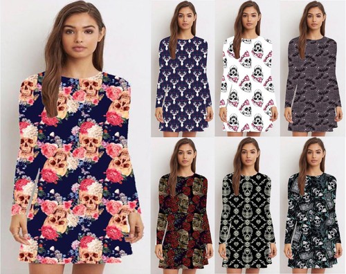 Womens halloween skull fancy - skull,