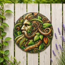 Pagan green man face - pagan,